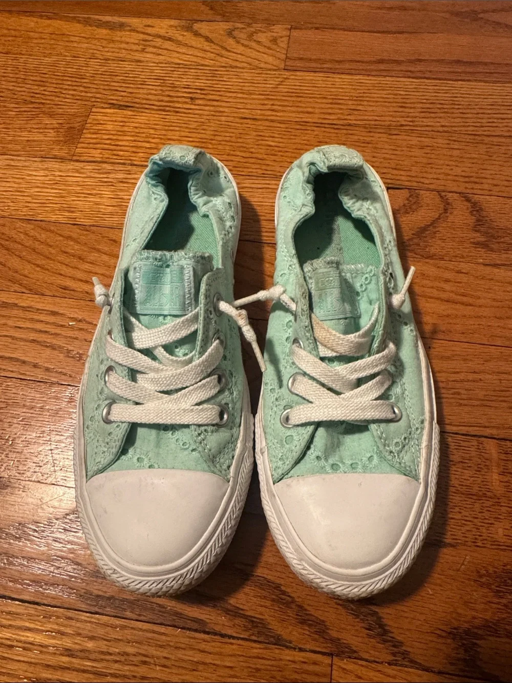 Mint Green Converse Sneakers